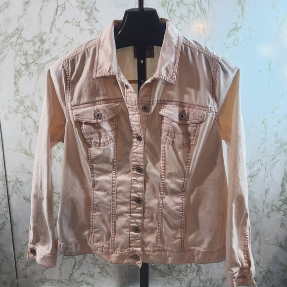 Ruff Hewn Well Worn Woman Blush Color Cotton Jacket - Picture 1 of 8